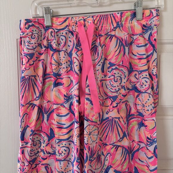 Lilly Pulitzer Pajama Pants Womens Knit Floral S Tropical Print Colorful Preppy - Picture 3 of 11